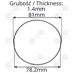 O veida gredzens, gredzens, 1600210033 GWS 20-230, 21-230 (5903794706682)