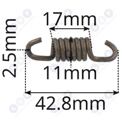 Krūmgrieža sajūga atsperes skrūvju komplekts ()