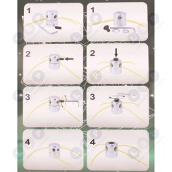 Alumīnija krūmgrieža galva zirnekļa tipa krūmgriezim (5903794712294)