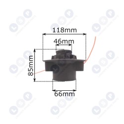 Trimmera cilindra galva STIHL FS 38 40 45 50 krūmgriezim (5903794712423)