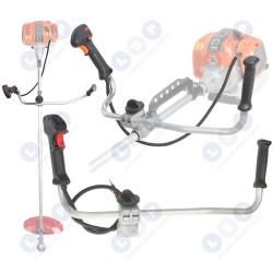 Benzīna krūmgrieža rokturis, rokturis, droseles trose, rokturis, 26 mm stiprinājums ()