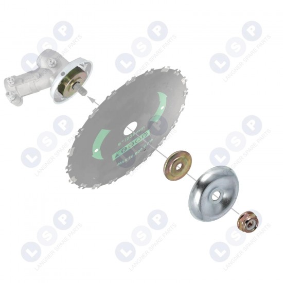 Uzgriežņu paplāksnes diska stiprinājums benzīna krūmgriežu paplāksņu komplektam (5903794719187)