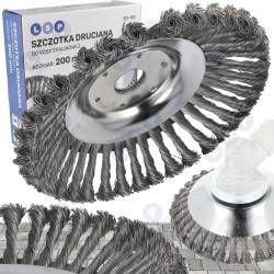 Drāšu birste benzīna krūmgriezim bruģakmens apstrādei 200 mm nezālēm (5903794719835)
