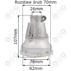 26 mm savienotājs, 7 griezēji, 1 gultņa sajūga grozs, krūmgrieža trumuļa uzgalis (5903794719668)