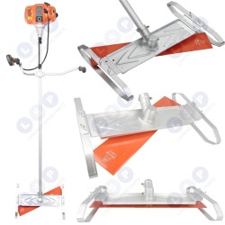 Benzīna krūmgrieža stiprinājums ar nazi, nazis, asmens benzīna krūmgriezim (5903794733435)