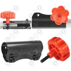 Cauruļu savienotājs benzīna krūmgriežiem ar dalītu vārpstu 26 MM BP520-27-T BP52PR-T BP52 (5903794734593)