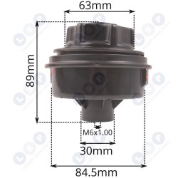 Pusautomātiskā galva, pieskrūvējama no apakšas M6x1.0 elektriskajam trimmerim (5903794712546)