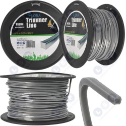 Kvadrātveida aukla izkaptīm 3,0 mm x 100 m uz spoles (5903794712942)