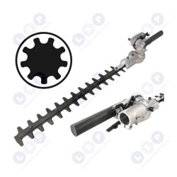 Dzīvžoga šķēres krūmgriežiem 28 mm, 9 griezēju trimmera uzgalis (5903794729933)