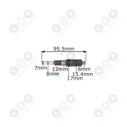 Tārpu vārpsta YT 4646 elektriskajam zāģim, KS 200 rievotais ()