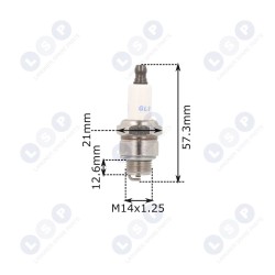 B&S BRIGGS NAC zāles pļāvēja aizdedzes svece CITA (5903794730458)