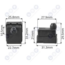 Slēdzis Black Decker 115, 125 MM leņķa slīpmašīnai (5903794714212)