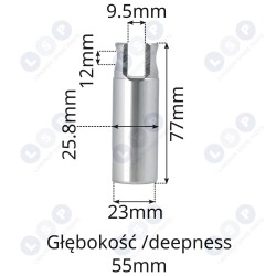 Virzulis Bosch GBH 2-28 D kopēšanas tapai 12 mm (5903794714533)