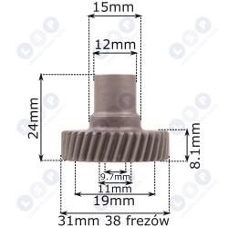 Bosch GBH 2-28 D 38 Z zobrats, 16170006BW (5903794714670)