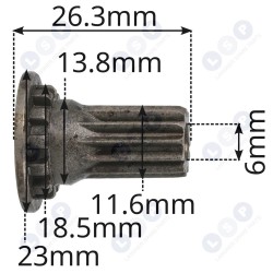 Zobrats Hitachi DH24PC3 urbjmašīnai (5903794715042)