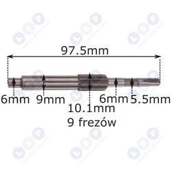 Zobrats Hitachi DH24PC3 9 griezējiem (5903794715066)