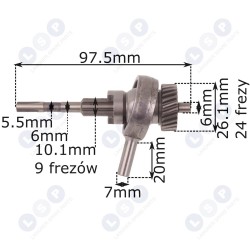 Hitachi DH24PC3 zobrats pilnā komplektā (5903794715073)