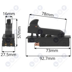 Slēdzis Milwaukee leņķa slīpmašīnām (5903794715417)