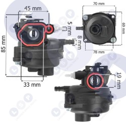 Карбюратор для газонокосилки BRIGGS STRATTON 450E 500E 550E 575E 600E (5903794733534)