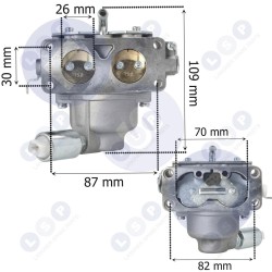 Карбюратор для тракторов BRIGGS STRATTON INTEK V-TWIN 699709 791230 799230 (5903794733640)