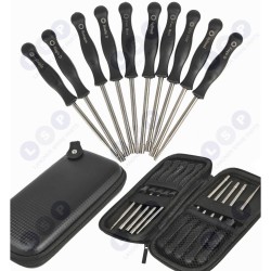 Karburatora regulēšanas atslēgu komplekts, karburatora atslēga, 10 daļas (5903794734289)