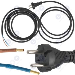 Strāvas vads ar spraudkontaktu 4,5 metri 2 x 1 MM H05RR-F (5907570033771)