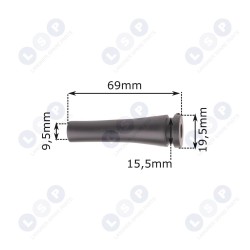 Gumijas kabeļu nostiepes mazinātājs Bosch GBH 2-24, 2-28, 2600703018 (5903794716063)