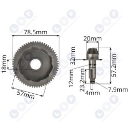 Zobrata zobrata zobrats priekš MAKITA HR4001C HR4002 HR4011C 135508-6 (5903794716414)