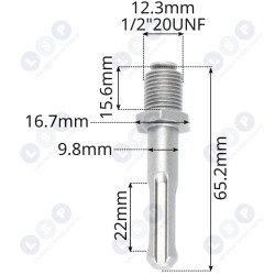 Adapteris SDS PLUS urbšanas patronai (5903794716483)