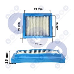 Gaisa filtrs KOHLER XT650 XT675 XT775 zāles pļāvējam 14 083 22-S (5903794733695)