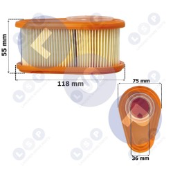 Gaisa filtrs Briggs Stratton 700 725 750 792038 790338 (5903794733718)