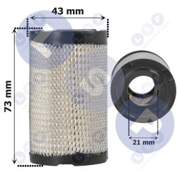 Gaisa filtrs TECUMSEH SPECTRA 37 40 CENTURA PRISMA TVS (5903794733725)