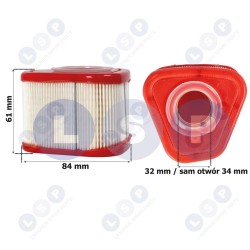 BRIGGS STRATTON zāles pļāvēja gaisa filtrs 597265 595853 850E 875EXi (5903794733756)