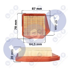 Gaisa filtrs STIHL krūmgriezim FS240 FS260 FS360 FS410 (5903794733794)