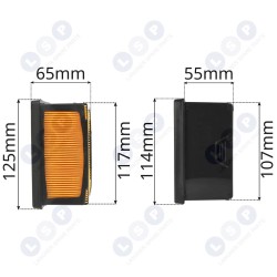 GAISA FILTRS HUSQVARNA K 760 K 770 PARTNER K760 benzīna betona zāģim (5903794734135)