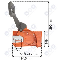 Bremžu korpuss HUSQVARNA 51 55 motorzāģim (5903794717459)