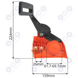 Bremžu korpuss benzīna ķēdes zāģiem HUSQVARNA 136 137 141 142 (5903794717466)