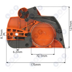 Aizsarga sajūga pārsegs bremzēm HUSQVARNA 445 450 zāģim (5903794717510)
