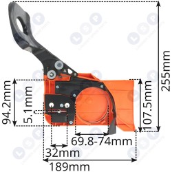 Bremžu korpuss benzīna zāģiem, NAC zāģu detaļas, grozs, sajūgs, zobrats ()
