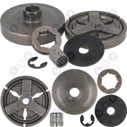 Ķīniešu benzīna motorzāģa cilindrs, sajūga grozs, sajūga zobrats ()