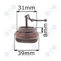 Degvielas tvertnes vāciņš HUSQVARNA H340 345 350 353 (5903794717916)