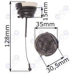 Degvielas tvertnes vāciņš STIHL MS 290 240 260 261 (5903794717947)