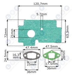 Blīves motorzāģim 2500 (5903794730205)