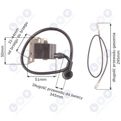 Катушка зажигания для HUSQVARNA 50 51 55 61 254 272 (5903794718234)