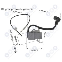 Aizdedzes spoles modulis STIHL FS75 FS80 FS85 HS75 HS80 (5903794733893)