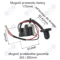 SPOLE, magneto modulis birstei 26cc CG260 CYG260 NAC DEMON (5903794735415)