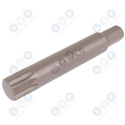 SPLINE uzgalis M12 x 8 mm, 75 mm garš HONITON (5903794723764)