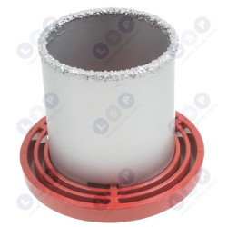 Volframa caurumzāģa turētājs keramikas izstrādājumiem 33–82 mm ()