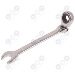 Atslēga ar atvērtu galu un 13 mm šarnīrveida sprūdrata atslēgu (5903794726192)
