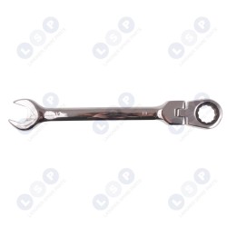 Atslēga ar atvērtu galu un 19 mm šarnīrveida sprūdrata atslēgu (5903794726215)